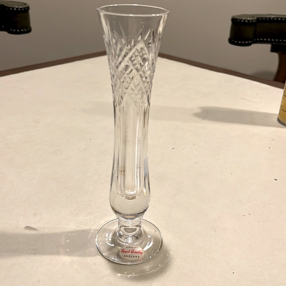 Royal Briery crystal bud vase. This came from England.